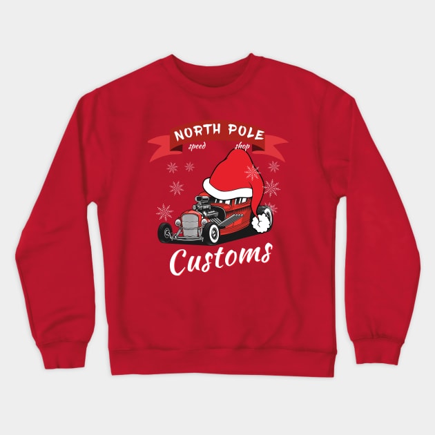 North Pole Customs Crewneck Sweatshirt by Rossla Designs